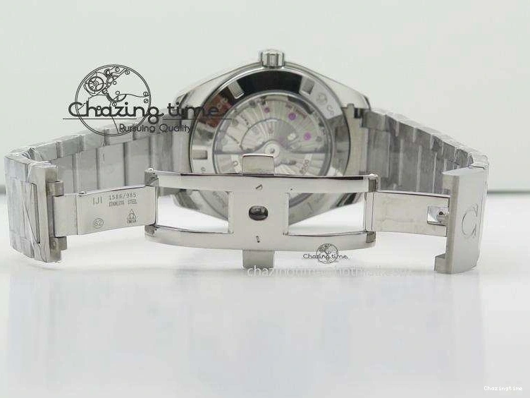 0324 Affordable Aqua Terra 150M SS 1:1 Best Edition Deep Blue Textured Dial On SS Bracelet A 8253